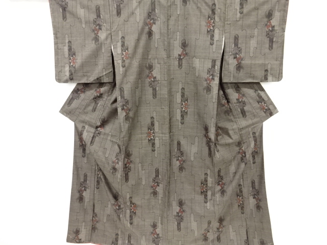 JAPANESE KIMONO / UNUSED DORO OSHIMA TSUMUGI (7 maruki)